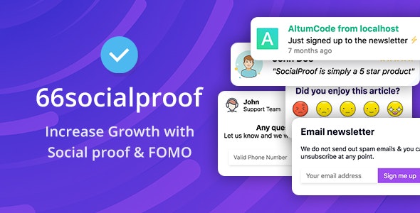 66socialproof - Social Proof & FOMO Widgets Notifications (SAAS) Nulled Free Download
