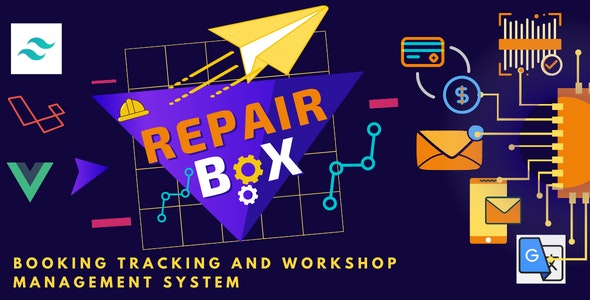 Repair box - Repair booking,tracking and workshop management system Nulled Free Download