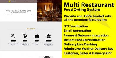 Restaurant or Store Ordering Website & APP with Delivery Live Tracking
