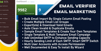 Email Verifier & Email Marketing PHP Script - Multi SMTP Sender